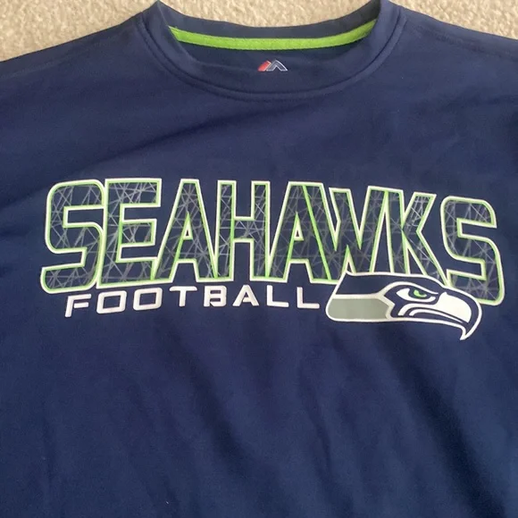 Majestic Seattle Seahawks X-Large Sweatshirt - Picture 2 of 6